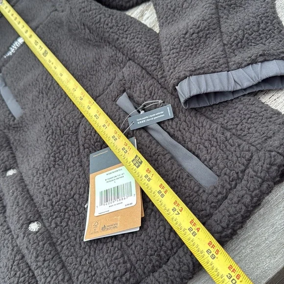 THE NORTH FACE Parkview Fleece Jacket MENS BLACK/GREY NWT SIZE LARGE